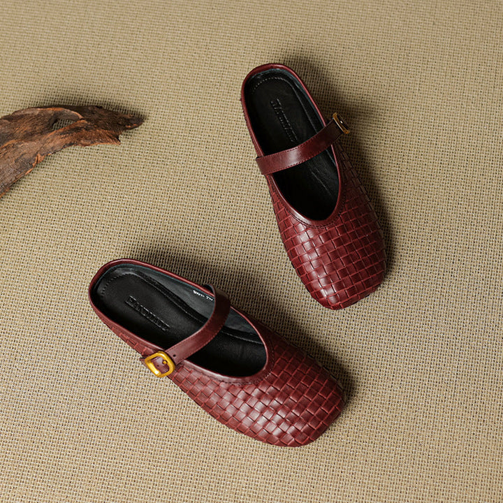 Teyli Genuine Leather Mules