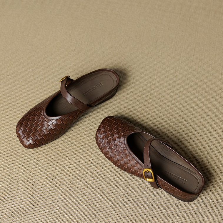 Teyli Genuine Leather Mules