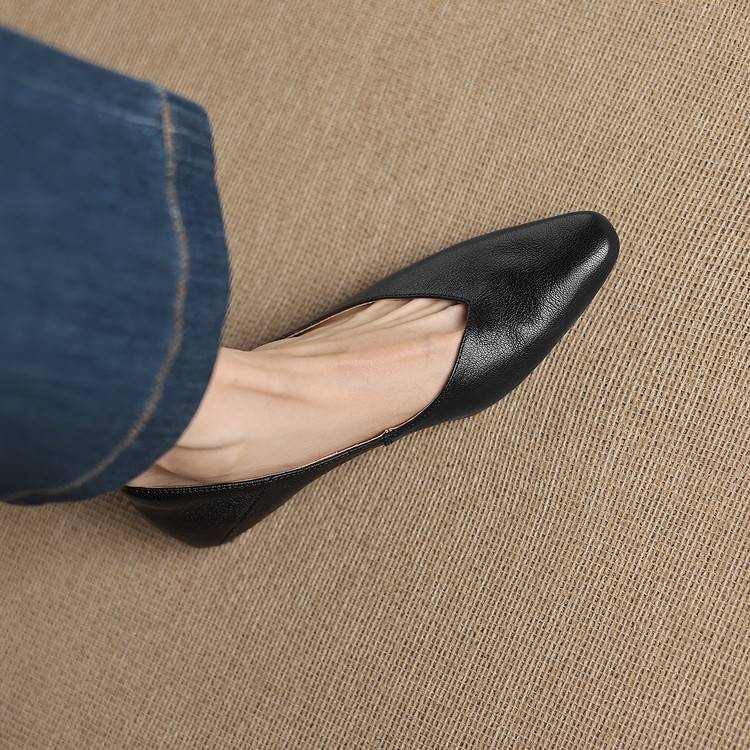 Nia Genuine Leather Flats