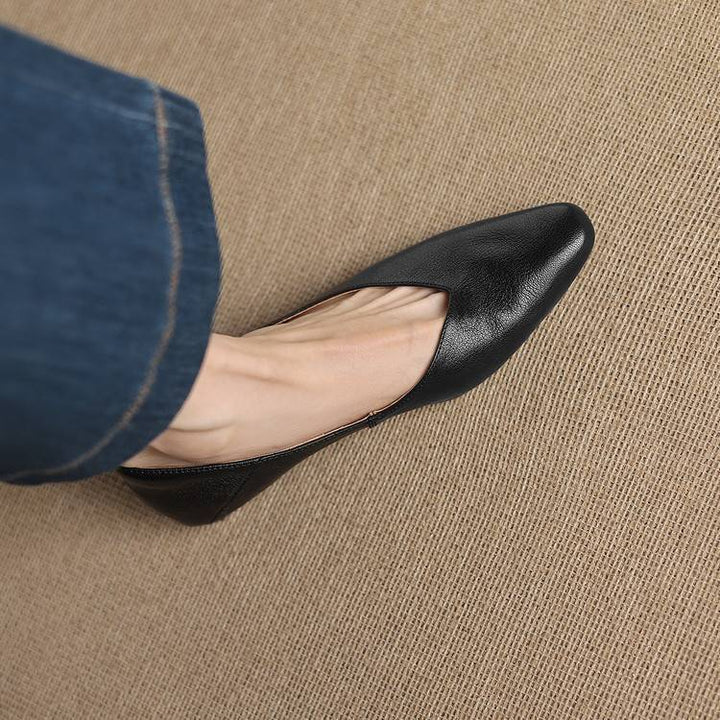 Nia Genuine Leather Flats