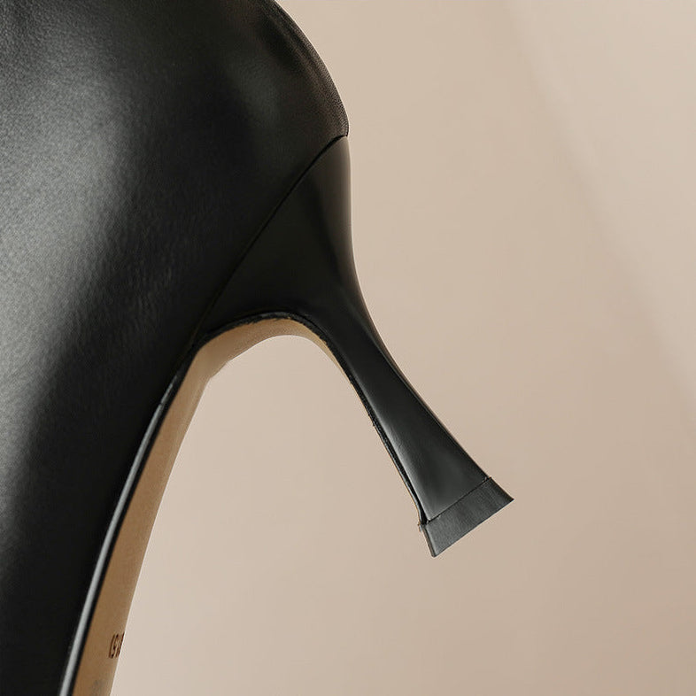 Melya Genuine Leather Heels