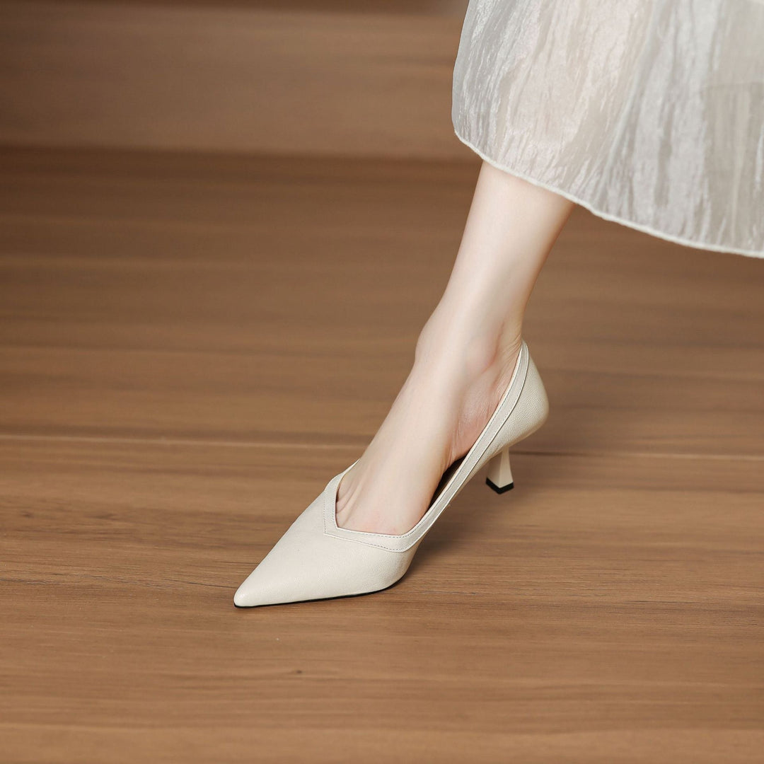 Valina Genuine Leather Heels