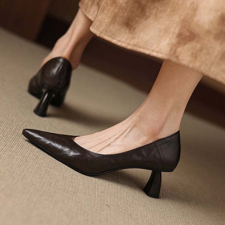 Esmer Genuine Leather Heels