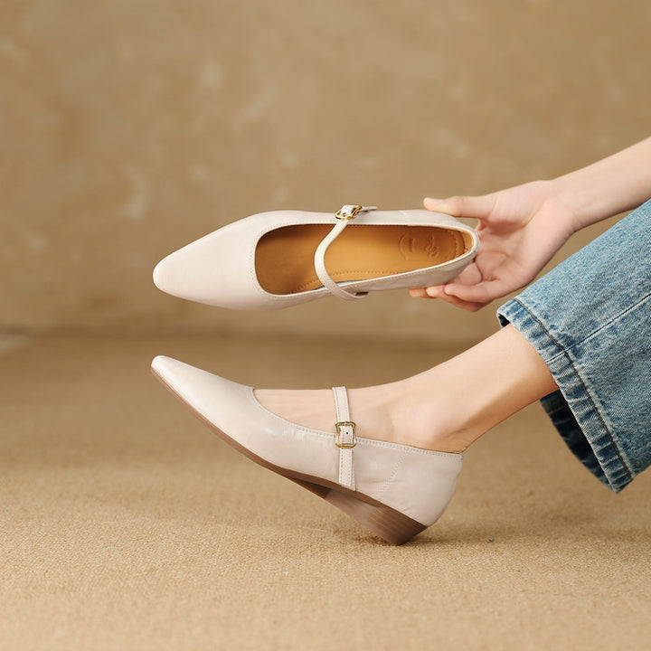Zule Genuine Leather Pumps