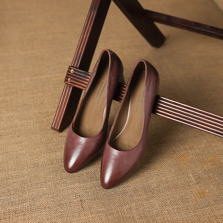 Narin Genuine Leather Heels