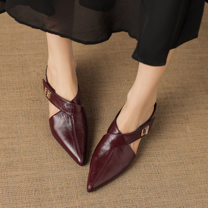 Kora Genuine Leather Mules