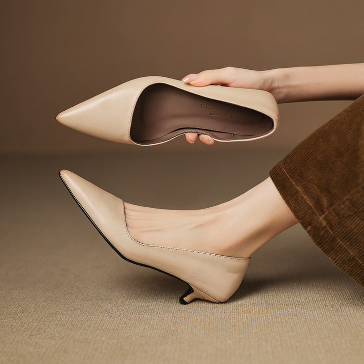 Bianka Genuine Leather Heels