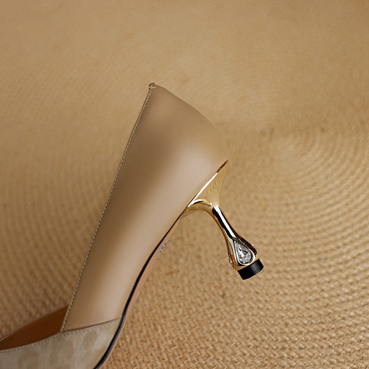 Venna Genuine Leather Heels