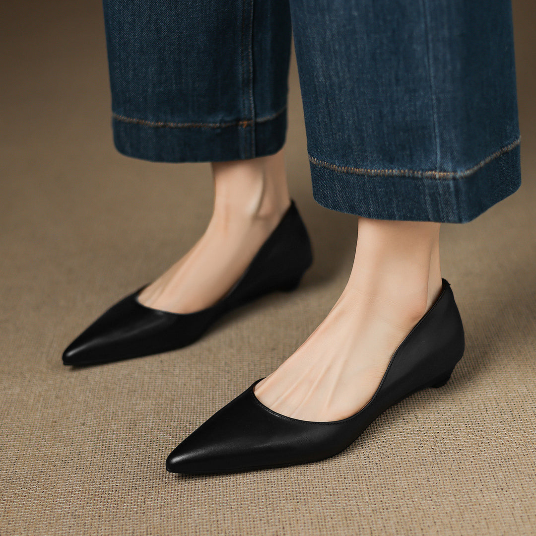 Sela Genuine Leather Flats