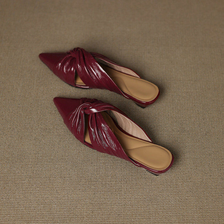 Zeva Genuine Leather Mules
