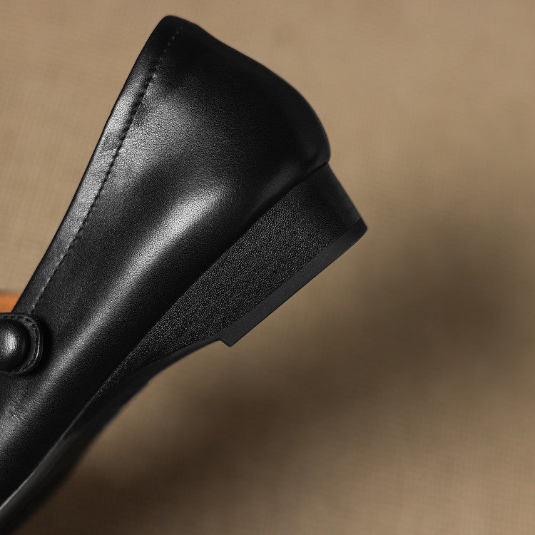 Selin Genuine Leather Flats