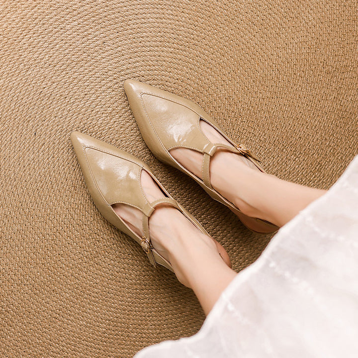 Nea Leather Heels