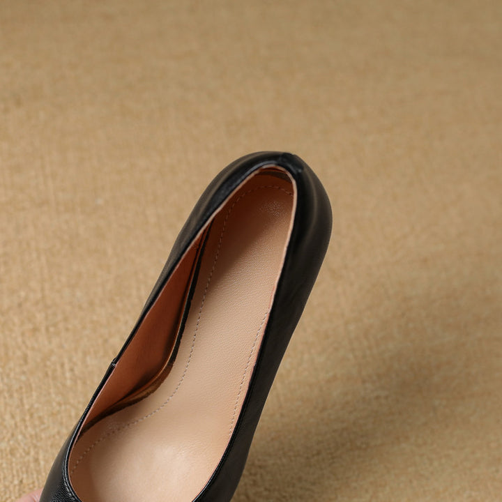 Zirea Genuine Leather Heels