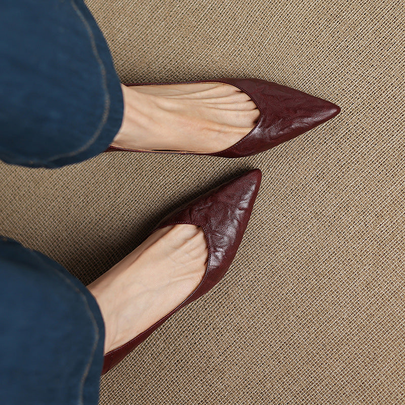 Esmer Genuine Leather Heels