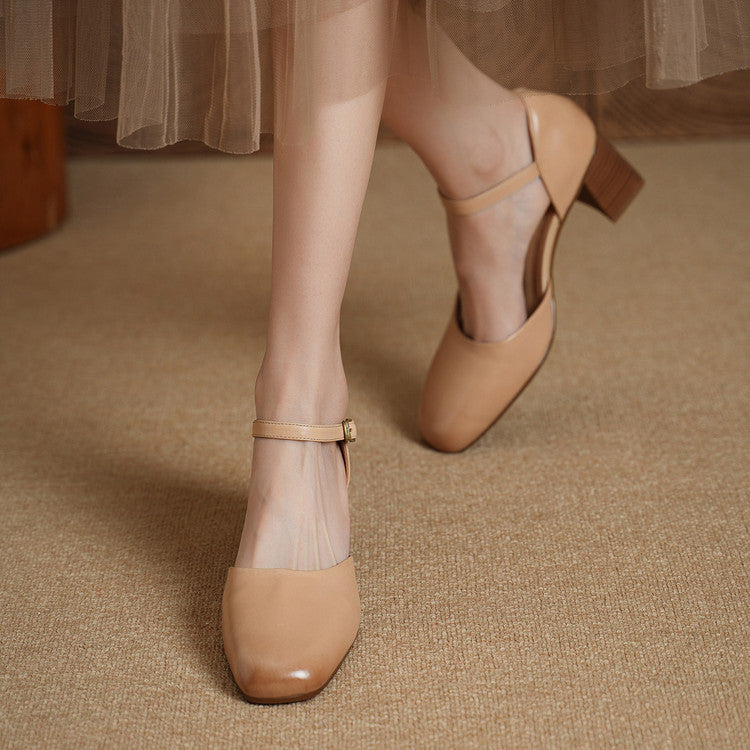 Amry Genuine Leather Heels