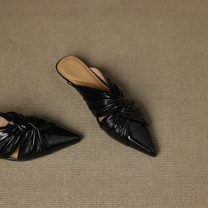 Zeva Genuine Leather Mules