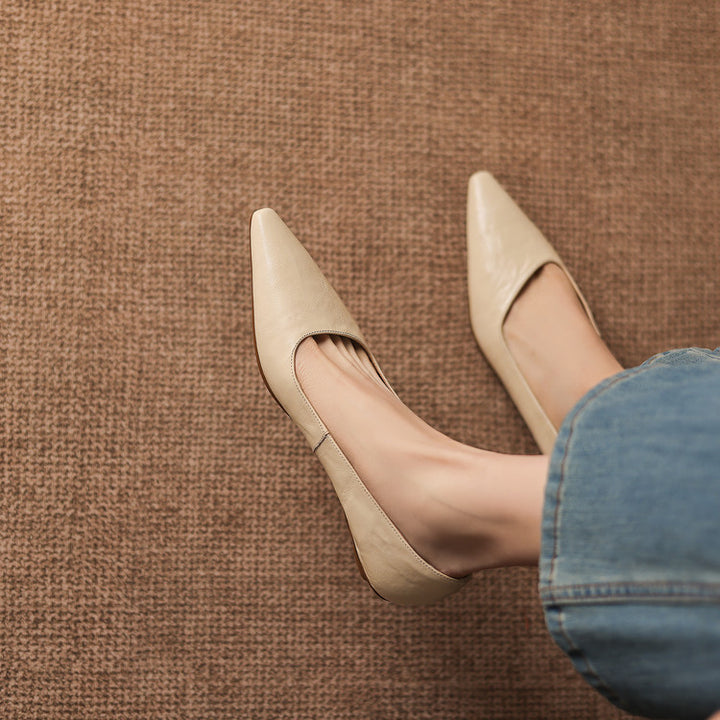 Kaela Genuine Leather Pumps