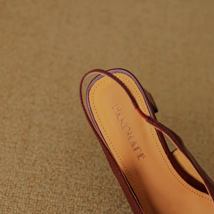 Harni Genuine Leather Heels