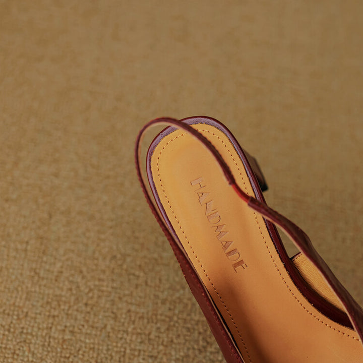 Harni Genuine Leather Heels