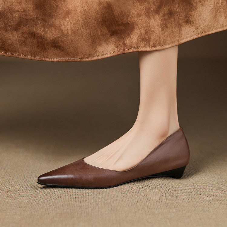 Sela Genuine Leather Flats