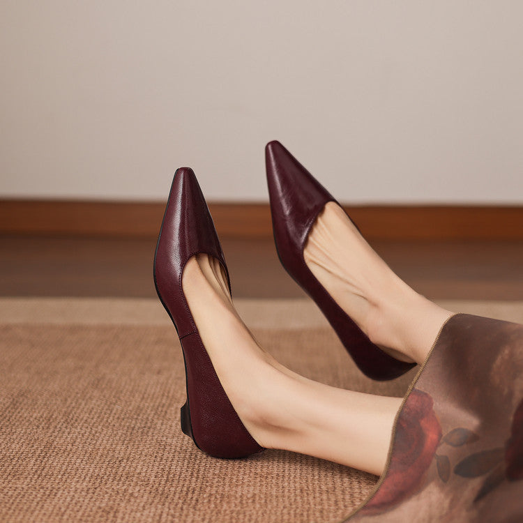 Kaela Genuine Leather Pumps