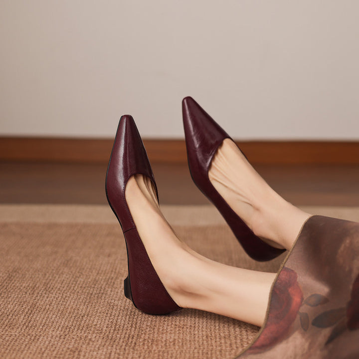 Kaela Genuine Leather Pumps