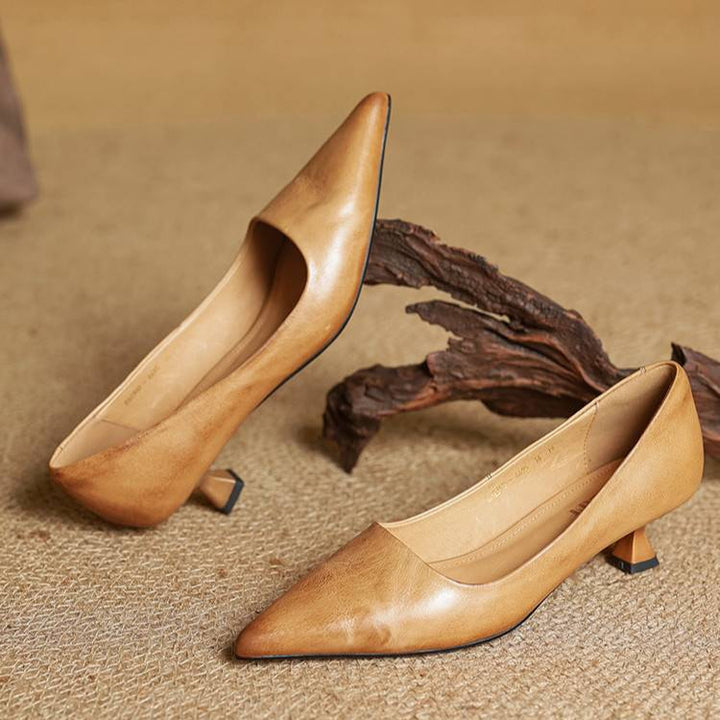 Mira Genuine Leather Heels