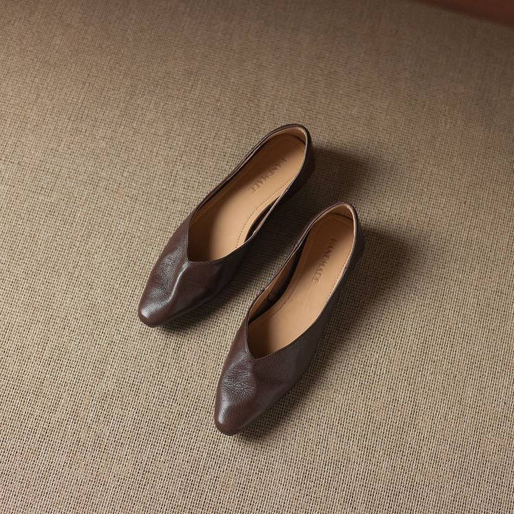 Nia Genuine Leather Flats