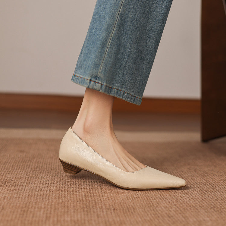Kaela Genuine Leather Pumps