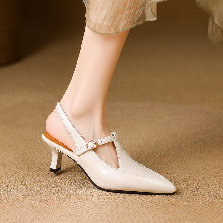 Nea Leather Heels