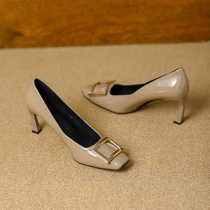 Gabria Genuine Leather Heels