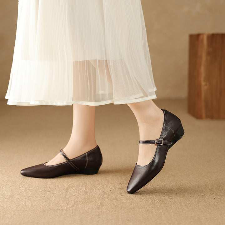 Zule Genuine Leather Pumps