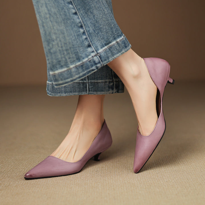 Bianka Genuine Leather Heels