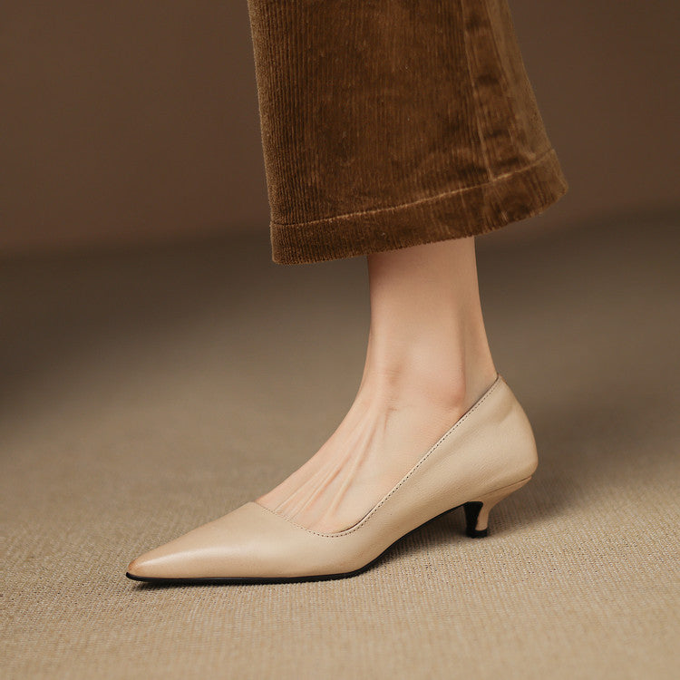 Bianka Genuine Leather Heels