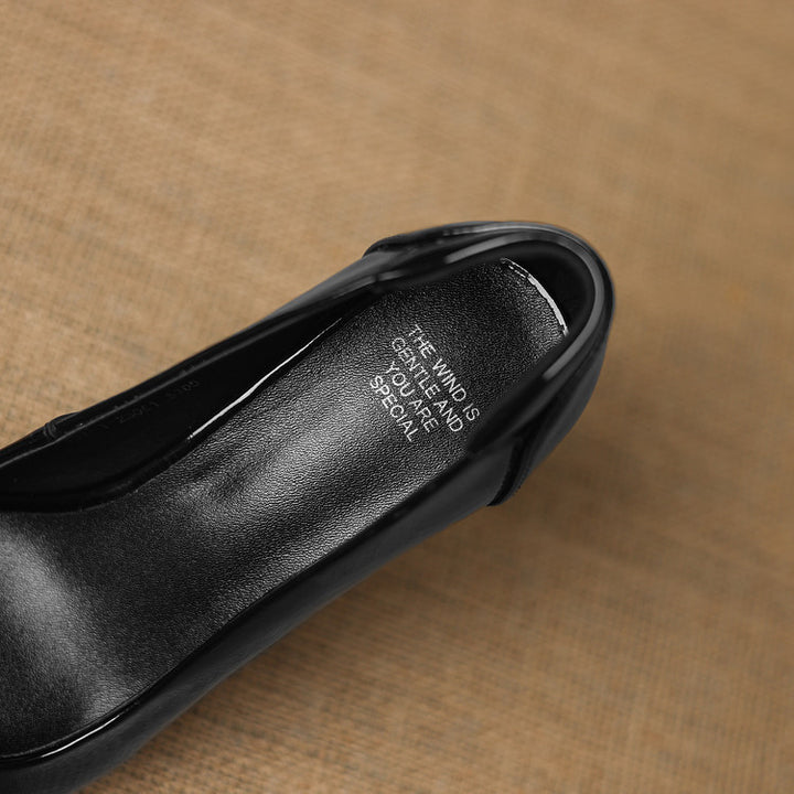 Elira Genuine Leather Heels
