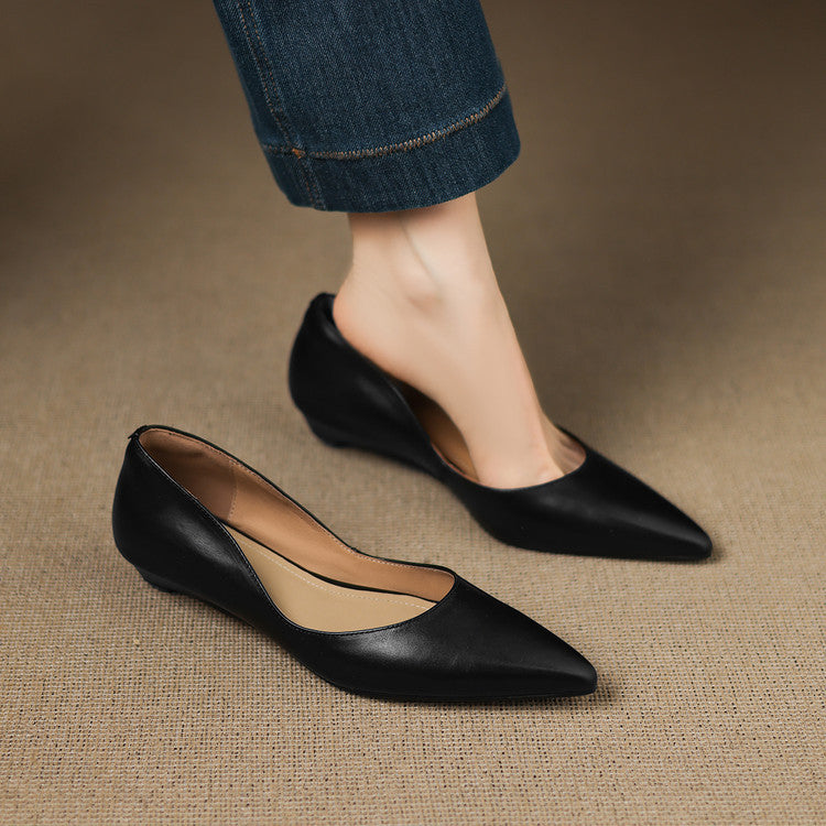 Sela Genuine Leather Flats