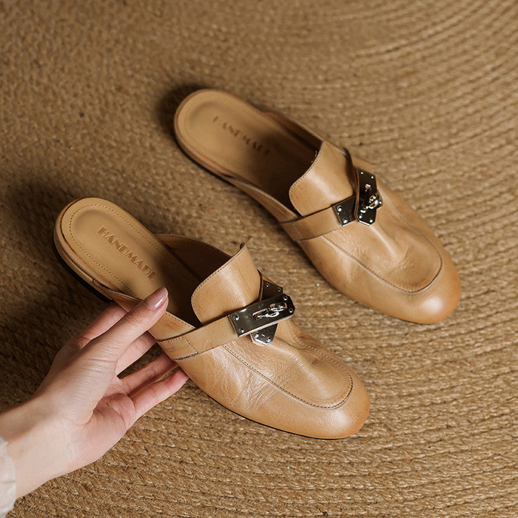 Dessa Genuine Leather Mules