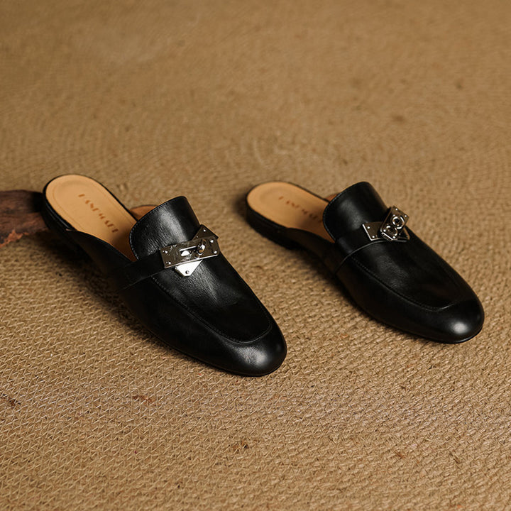 Dessa Genuine Leather Mules