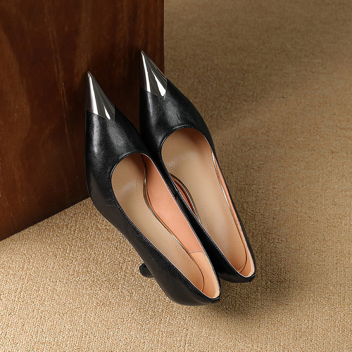 Zirea Genuine Leather Heels