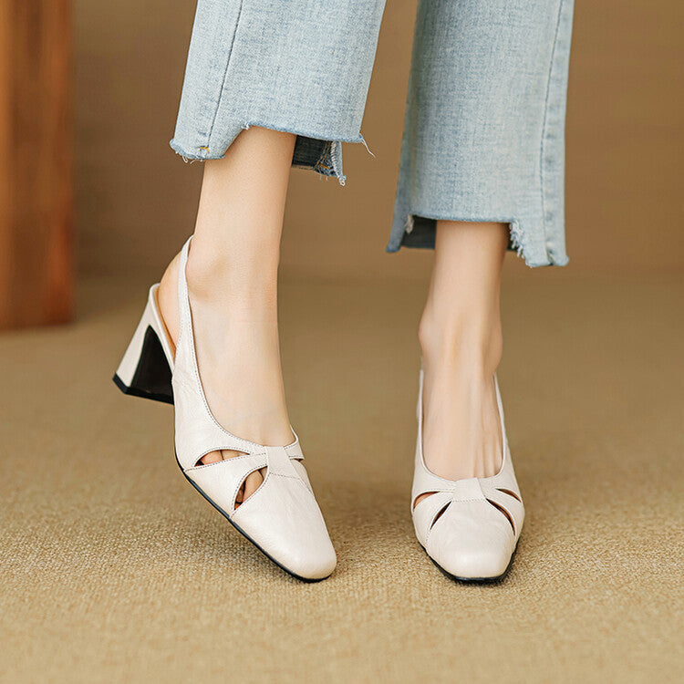 Harni Genuine Leather Heels