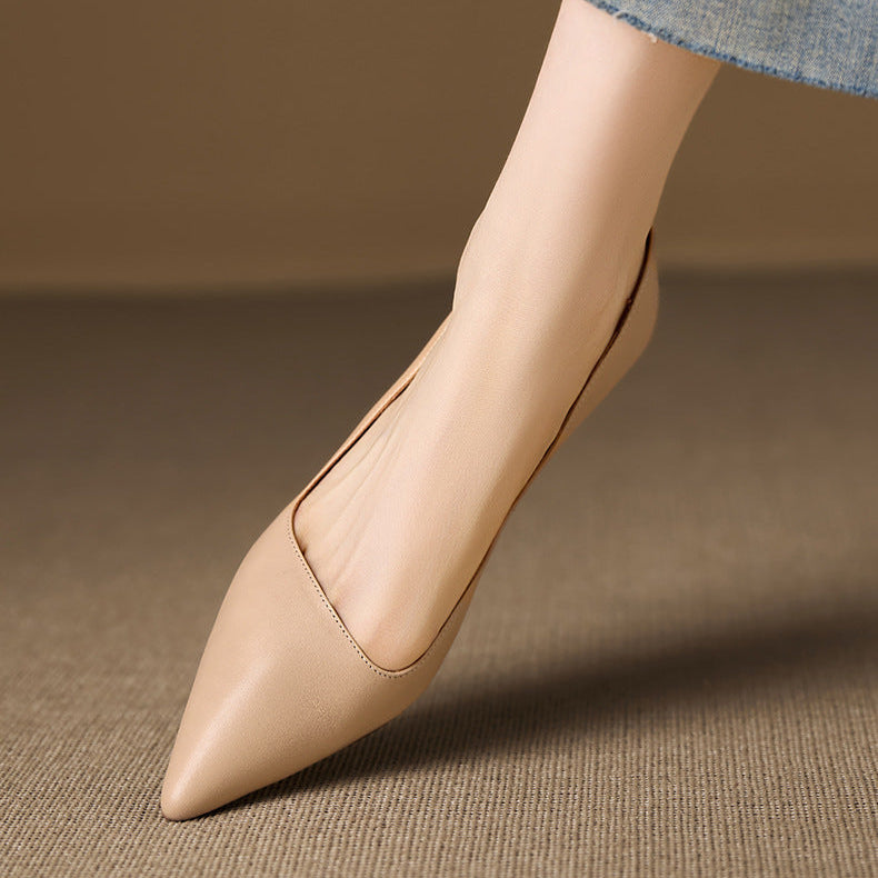 Elyse Genuine Leather Heels