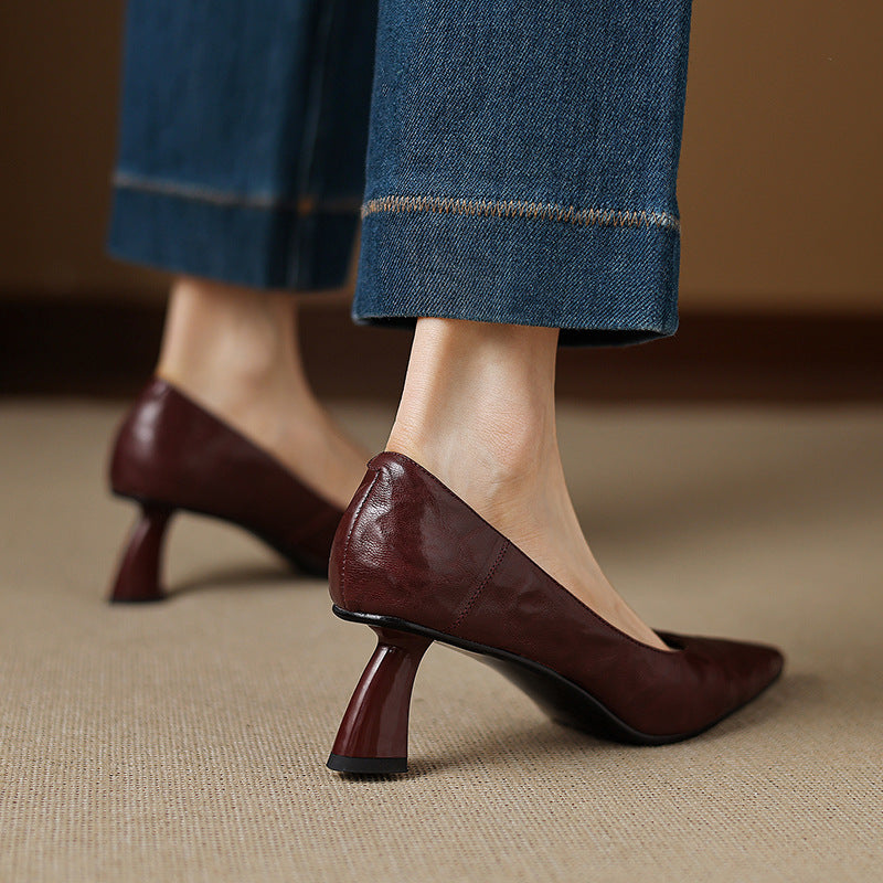 Esmer Genuine Leather Heels