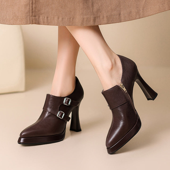 Amaya Genuine Leather Heels