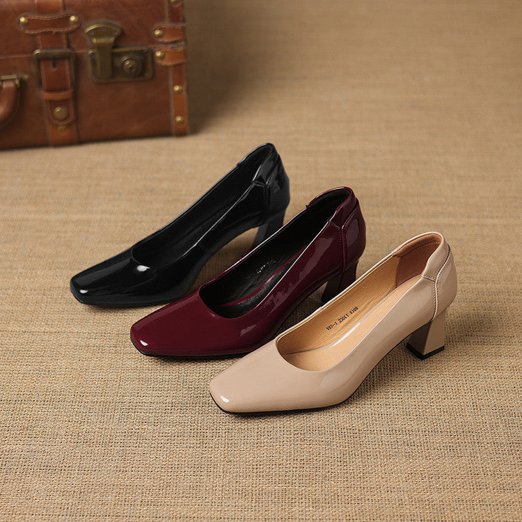 Elira Genuine Leather Heels