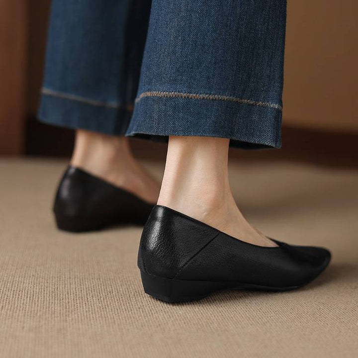 Nia Genuine Leather Flats