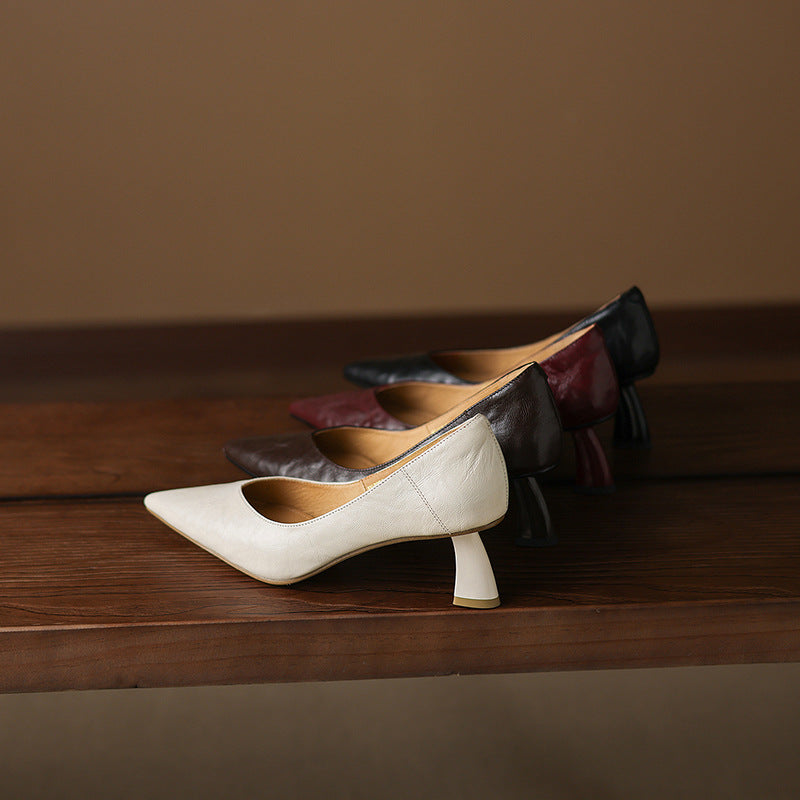 Esmer Genuine Leather Heels