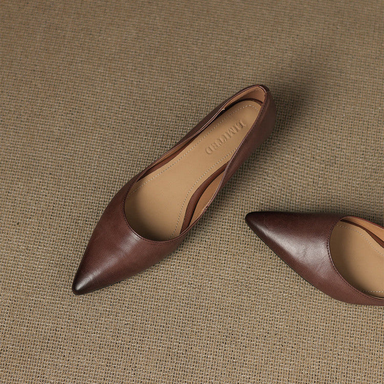 Sela Genuine Leather Flats