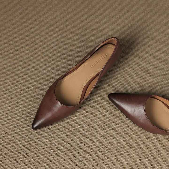 Sela Genuine Leather Flats