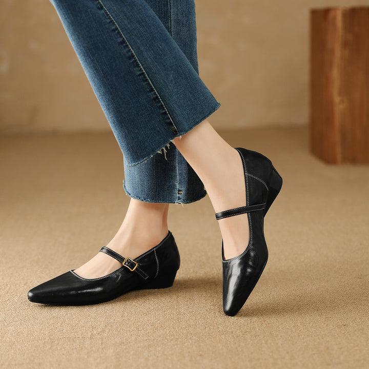 Zule Genuine Leather Pumps