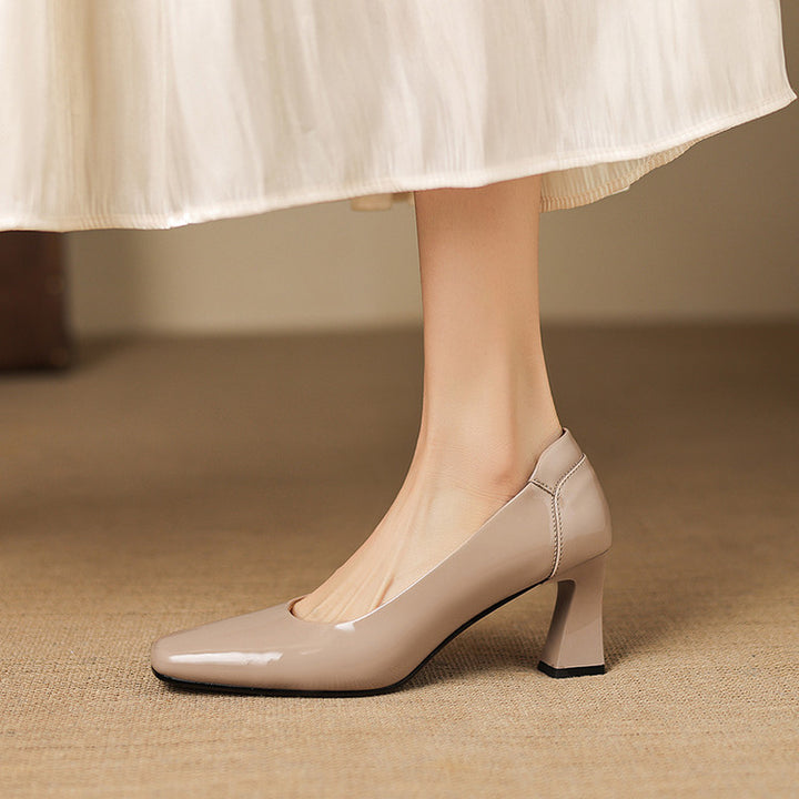 Elira Genuine Leather Heels